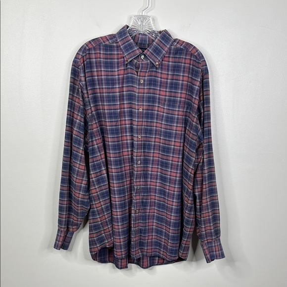 Southern Tide Blue and Red Classic Fit Casual Button Down Shirt Men's Size XL - Picture 1 of 5